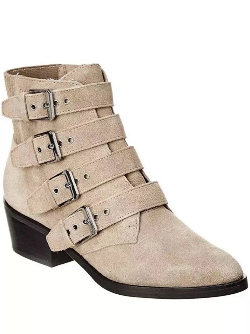 Dolce Vita “Tae/ Tavon” Tan Suede Buckle Bootie, 10